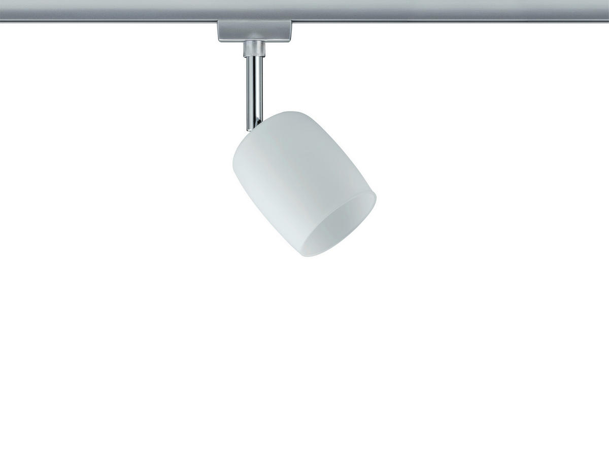 SCHIENENSYSTEM-STRAHLER URail   - Chromfarben/Weiß, Design, Kunststoff/Metall (7,4/12,8/11,5cm) - Paulmann