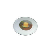 GYERTYATÁL - ezüstszínű, Design, műanyag/Üveg (10cm) - Ambia Home