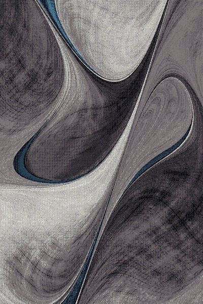 XXXLutz Webteppich Belis Essence Blau, Grau 80x150 cm