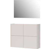 GARDEROBE 2-teilig  in 97/200/27 cm  - Eichefarben/Beige, Design, Holzwerkstoff (97/200/27cm) - Livetastic