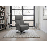 RELAXSESSEL TV TRIPLE SEVEN XTRA LARGE L3 Mikrofaser Kopfteilverstellung, Aufstehhilfe, Fußteilverstellung, Rücken echt    - Schlammfarben/Schwarz, Basics, Textil/Metall (86/115/86cm) - Sit & More