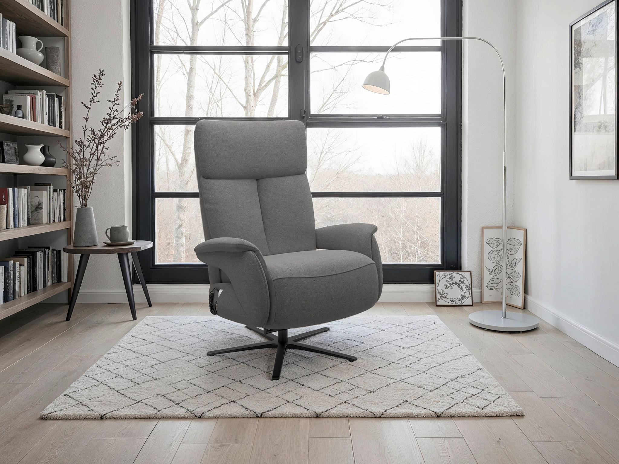 Sit & More RELAXAČNÉ KRESLO, textil, bahenná hnedá.