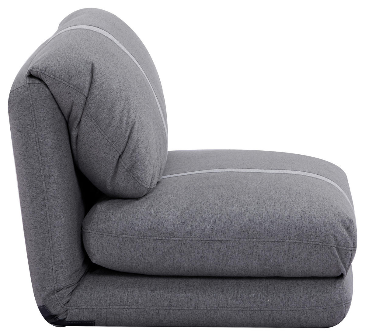 SCHLAFSESSEL  in Webstoff Dunkelgrau  - Dunkelgrau/Hellgrau, Design, Textil (78/58/82cm) - Livetastic