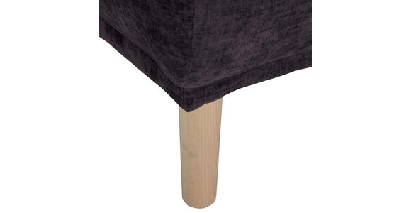 HOCKER Flachgewebe Dunkelgrau - Dunkelgrau, KONVENTIONELL, Holz/Textil (88/49/62cm) - Carryhome