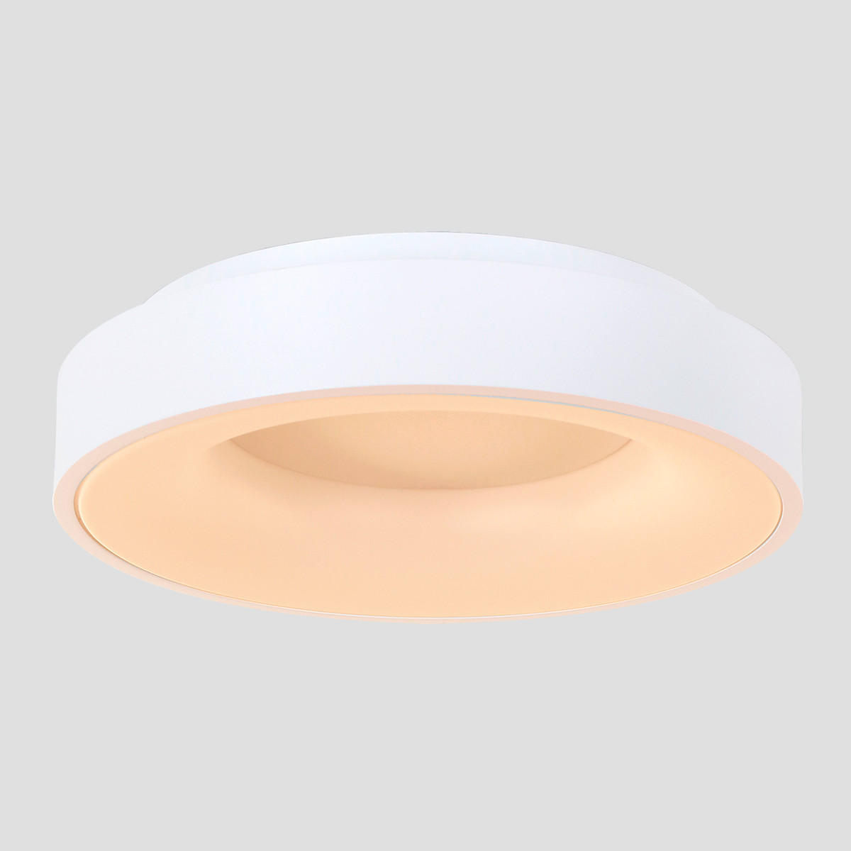 LED-DECKENLEUCHTE Ringlede 48/9 cm   - Weiß, KONVENTIONELL, Kunststoff/Metall (48/9cm)