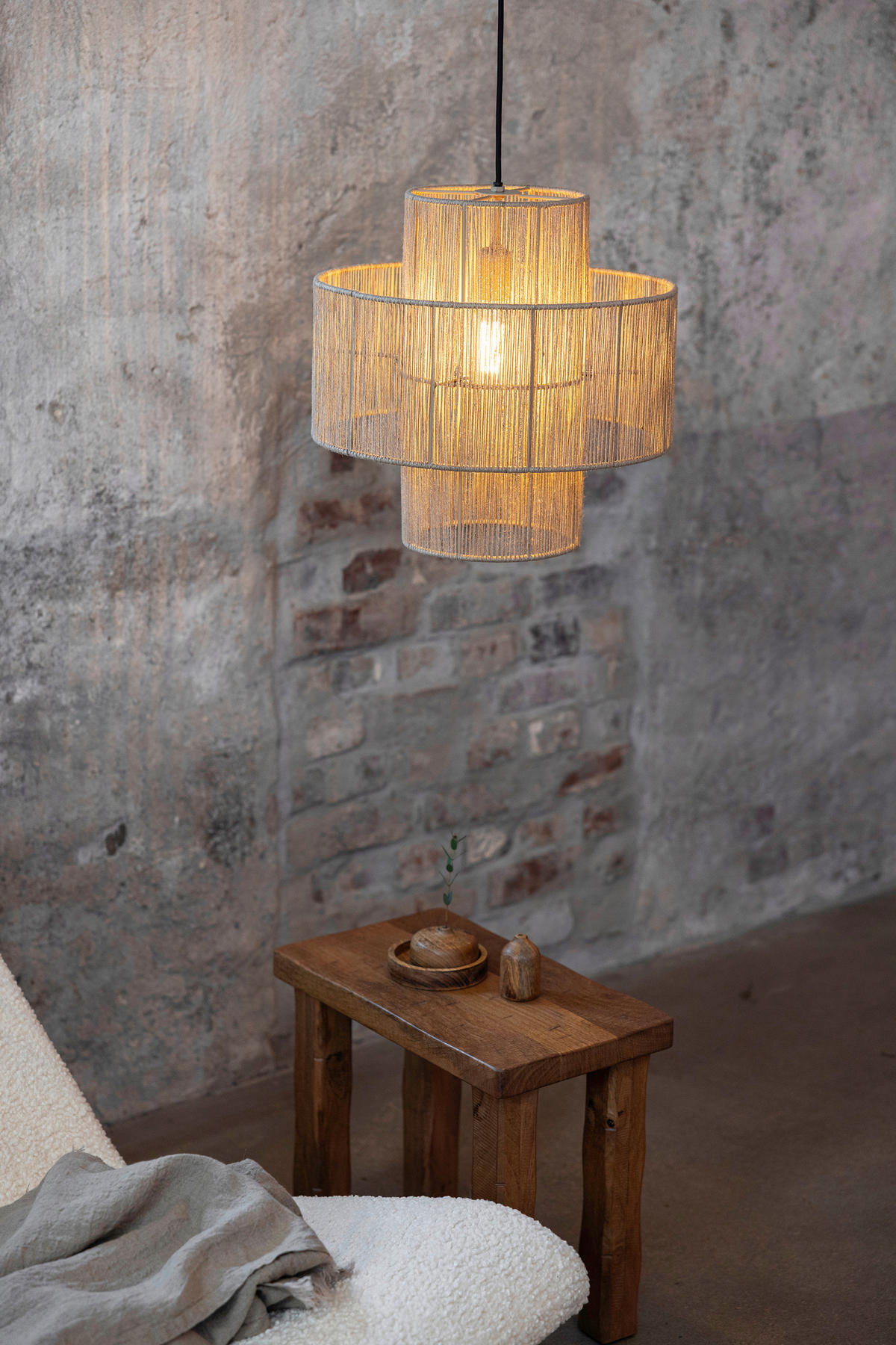PENDELLEUCHTE SOGA 40/41/40 cm   - Hellbraun/Naturfarben, Basics, Naturmaterialien (40/41/40cm) - Markslöjd