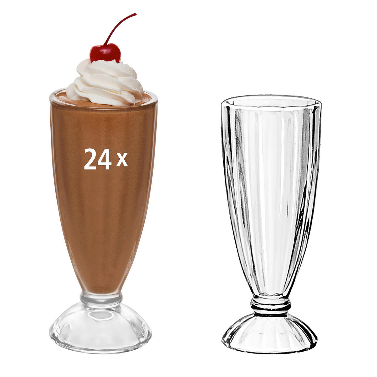 GLÄSERSET FOUNTAINWARE  24-teilig  - Klar, Basics, Glas (8/19,5cm)