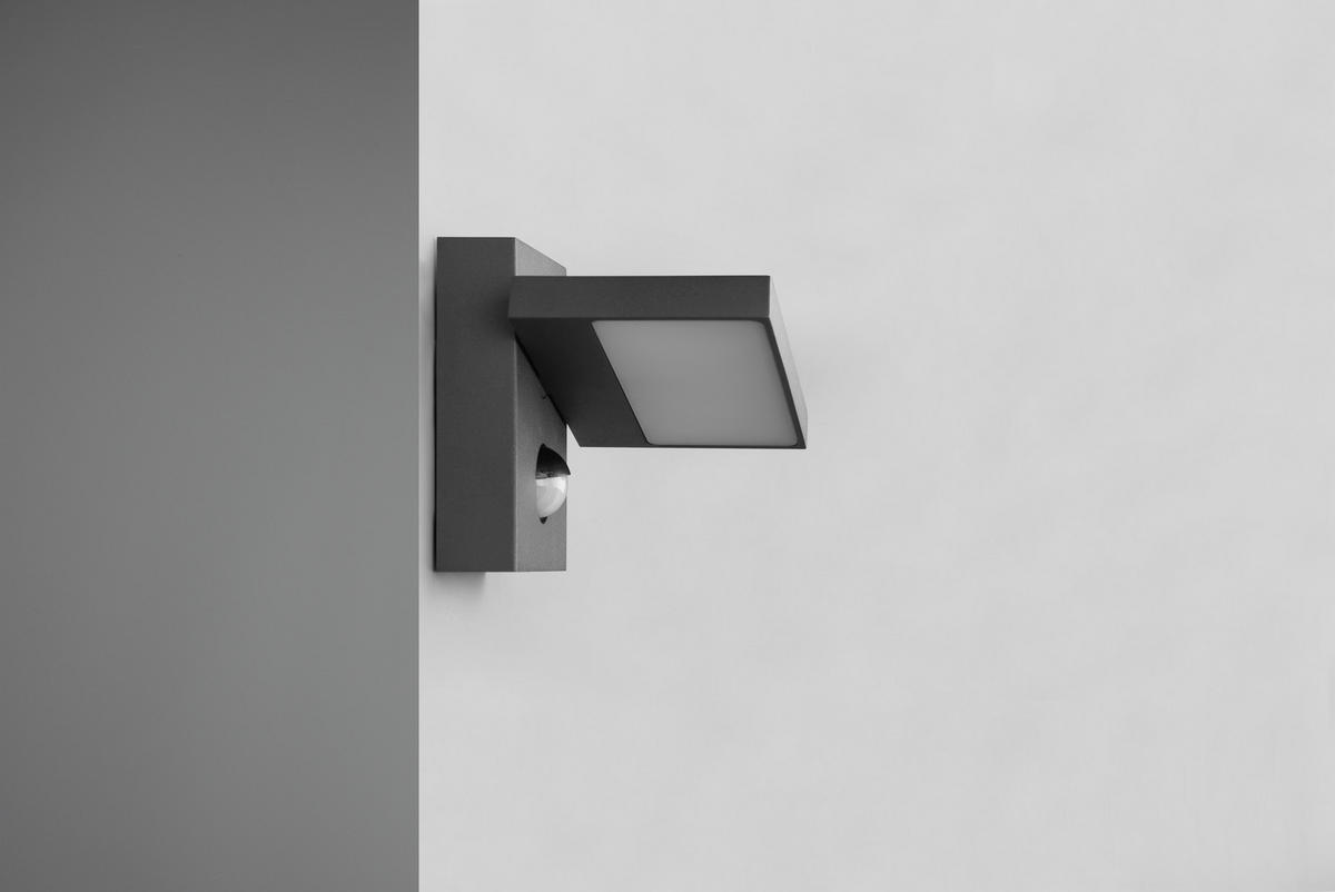 VÄGGLAMPA FÖR UTOMHUS - antracit, Design, metall (15/12/12,5cm) - Trio Leuchten