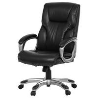 OTOČNÁ ŽIDLE, černá - černá/tmavě šedá, Basics, plast/kůže (64/116/74cm) - Carryhome