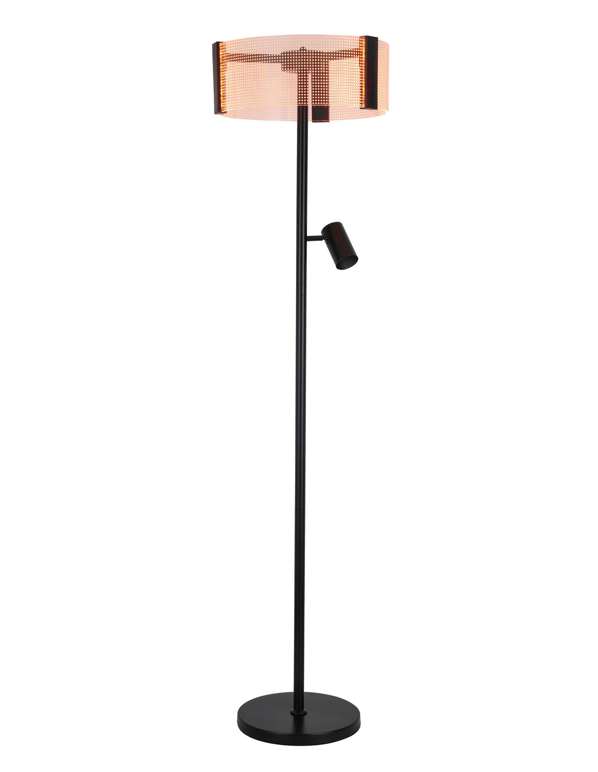 LED-STEHLEUCHTE 40/159 cm   - Transparent/Schwarz, Design, Kunststoff/Metall (40/159cm) - Novel