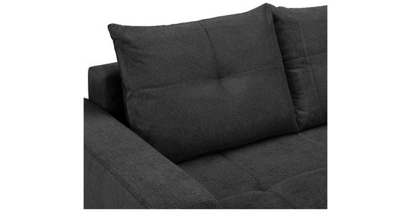 ECKSOFA  in Webstoff Dunkelgrau  - Dunkelgrau/Schwarz, KONVENTIONELL, Textil/Metall (292/192cm) - Carryhome