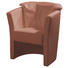 SESSEL Rostfarben - Rostfarben, KONVENTIONELL, Leder/Kunststoff (71/82/66cm) - VENDA