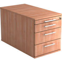 ROLLCONTAINER Nussbaumfarben  - Nussbaumfarben/Alufarben, KONVENTIONELL, Holzwerkstoff/Kunststoff (42,8/51,2/80cm) - Venda