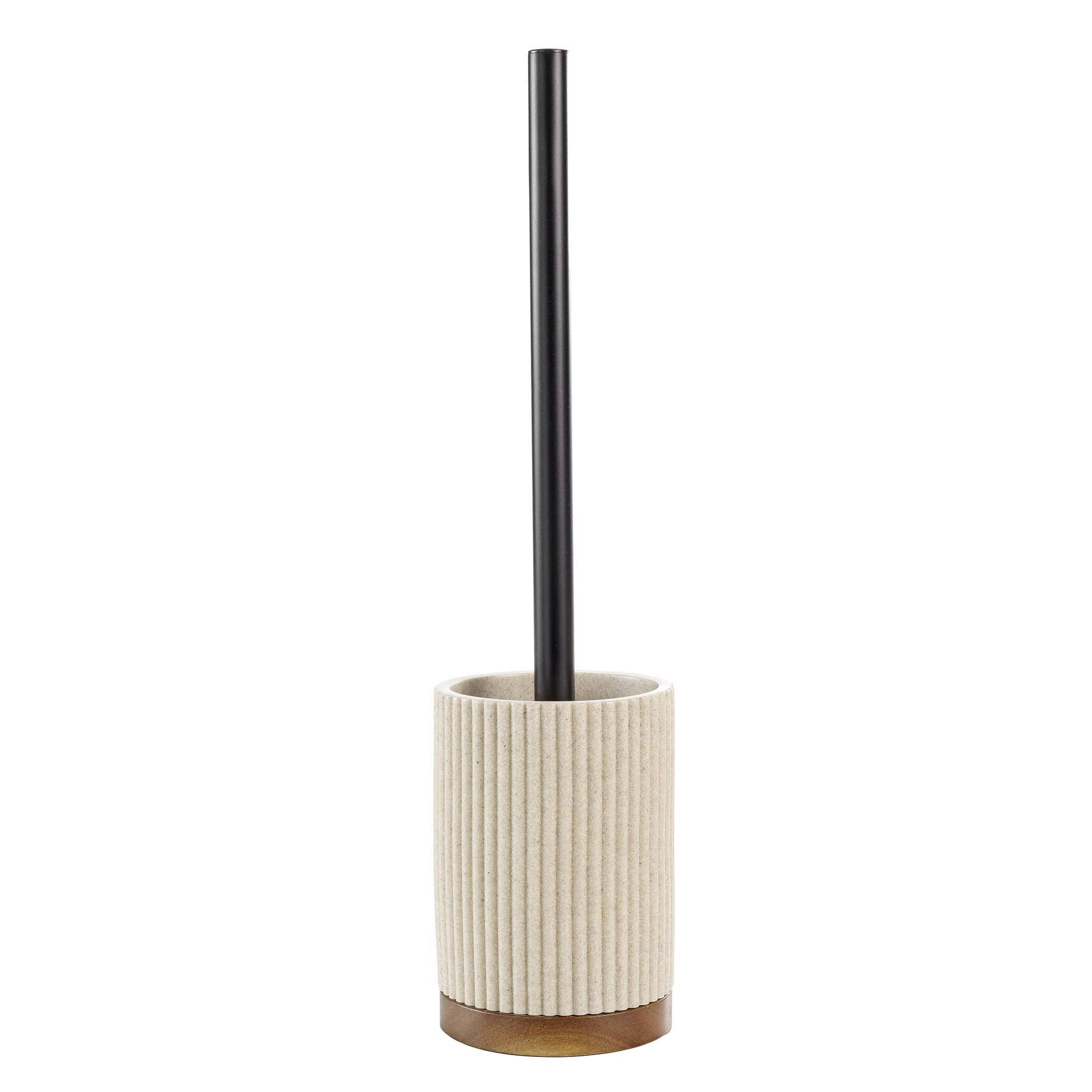 WC-GARNITURA S ŠČETKO - ekru, Basics, umetna masa (9.1/38.5cm) - Homeware