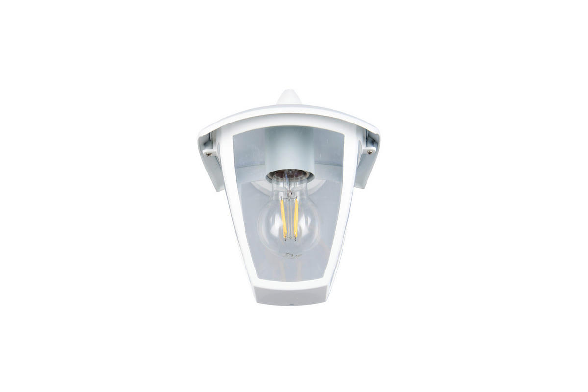 AUSSENWANDLEUCHTE Venta 17/24/20 cm  - Transparent/Weiß, KONVENTIONELL, Kunststoff/Metall (17/24/20cm) - Trio Leuchten