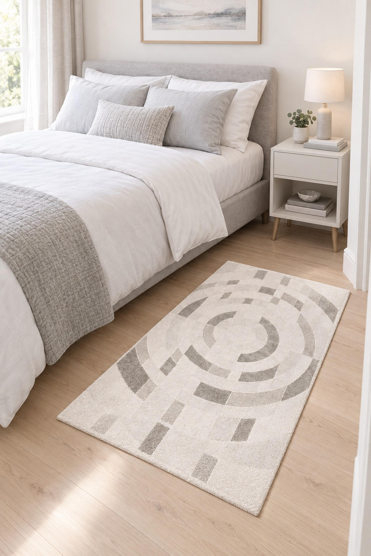 TKANA PREPROGA  Bergamo     200/290 cm    tkano  srebrne barve  - srebrne barve, Design, tekstil (200/290cm) - Batucci