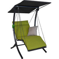 HOLLYWOODSCHAUKEL 100/160/145 cm  - Dunkelgrau/Anthrazit, Basics, Textil/Metall (100/160/145cm) - Boxxx