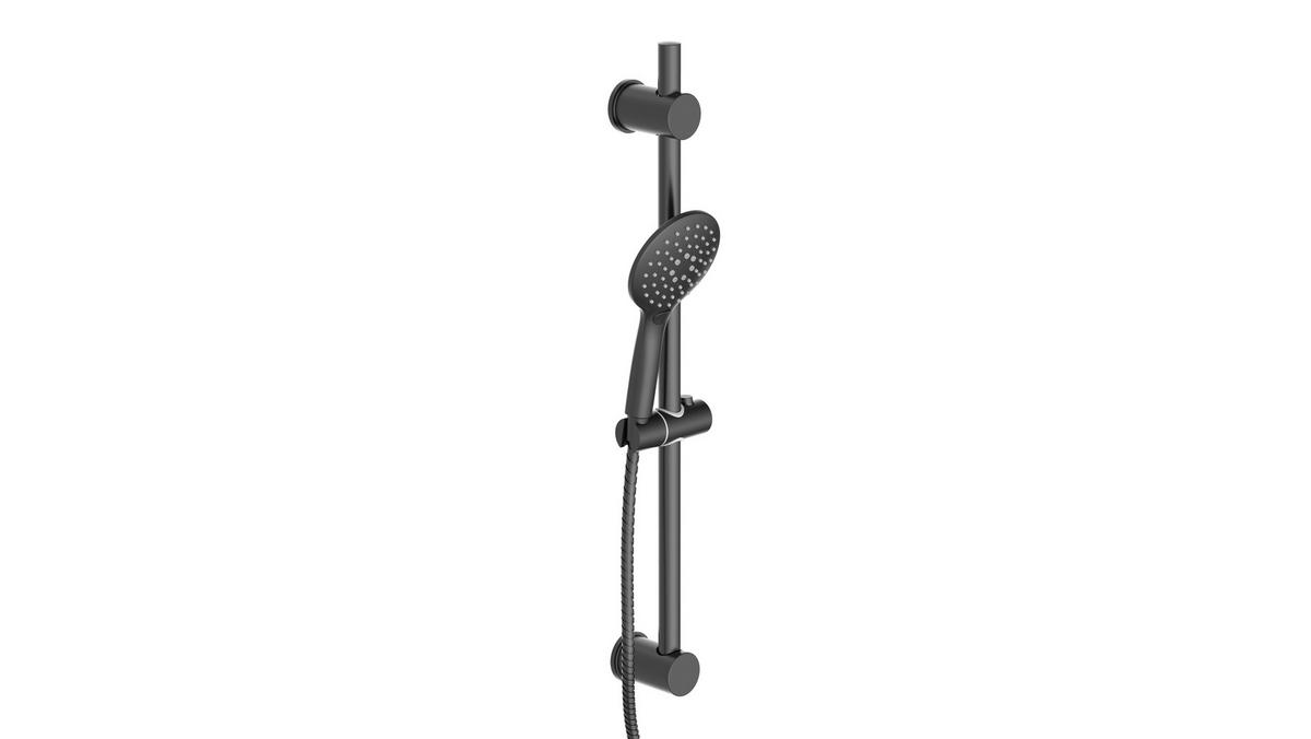 BRAUSESET  - Schwarz, Basics, Kunststoff (11,2/70/12,5cm) - Schütte