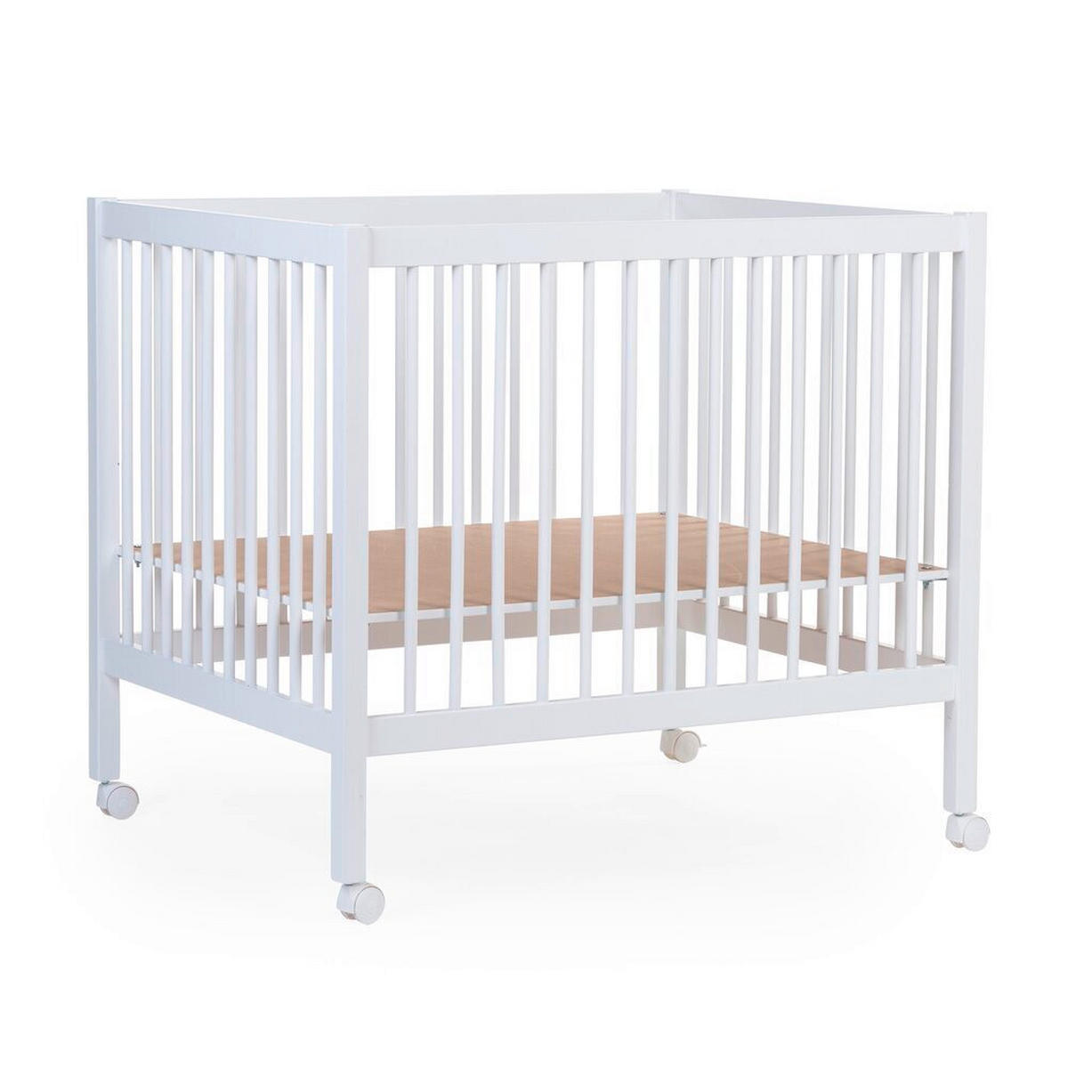 LAUFGITTER Playpen 97 2023 98/78/82 cm  - Weiß, KONVENTIONELL, Holz/Kunststoff (98/78/82cm) - Childhome