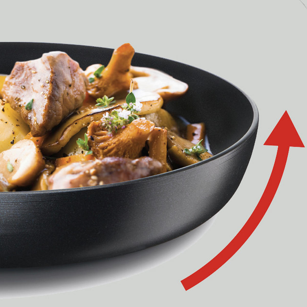 BRATPFANNE HARD TITANIUM PRO 24 cm  - Schwarz, Basics, Metall (24cm) - Tefal