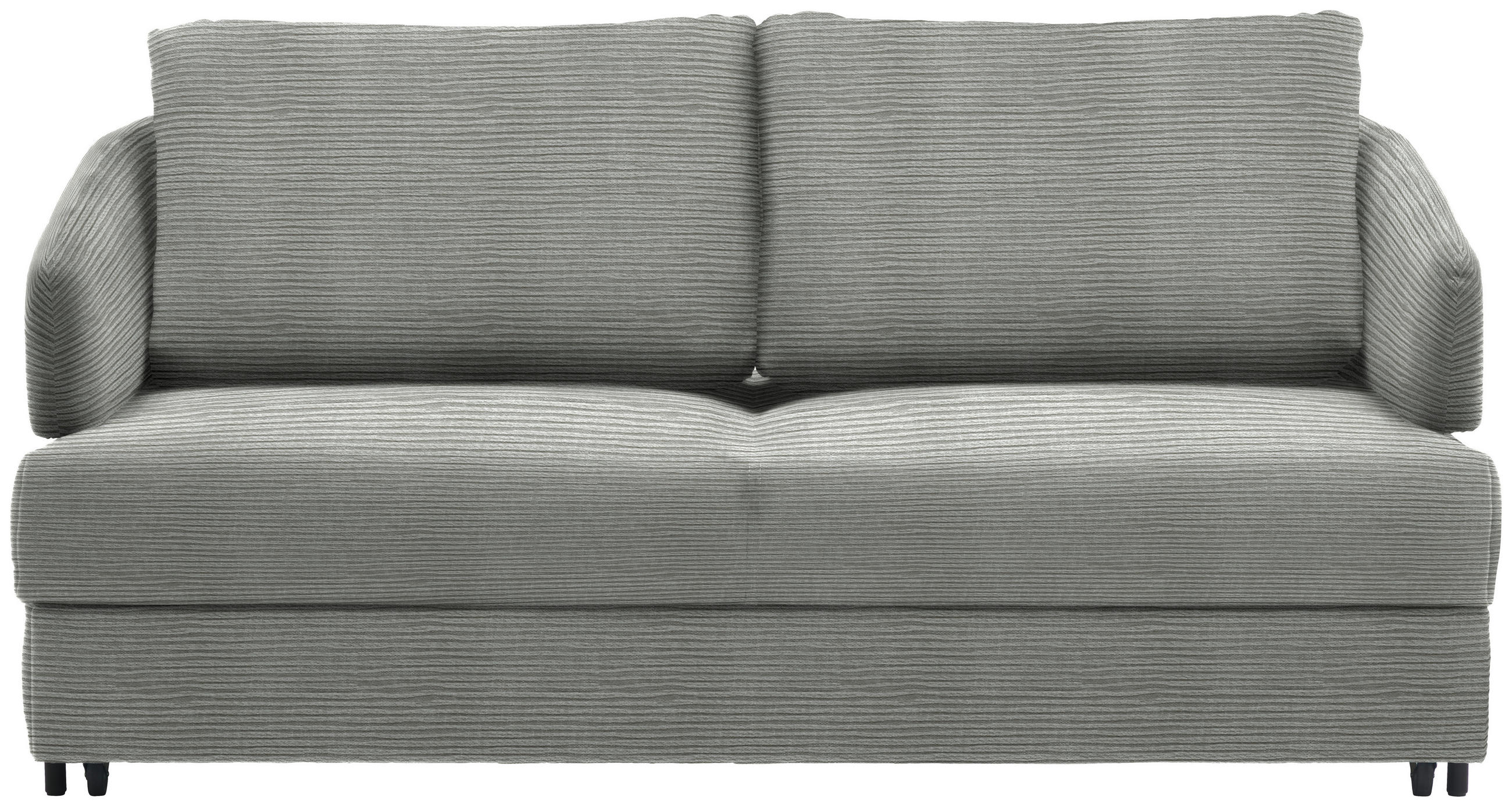 SCHLAFSOFA in Textil Grau  - Schwarz/Grau, Design, Textil/Metall (172/76-89/112-120cm) - Bali