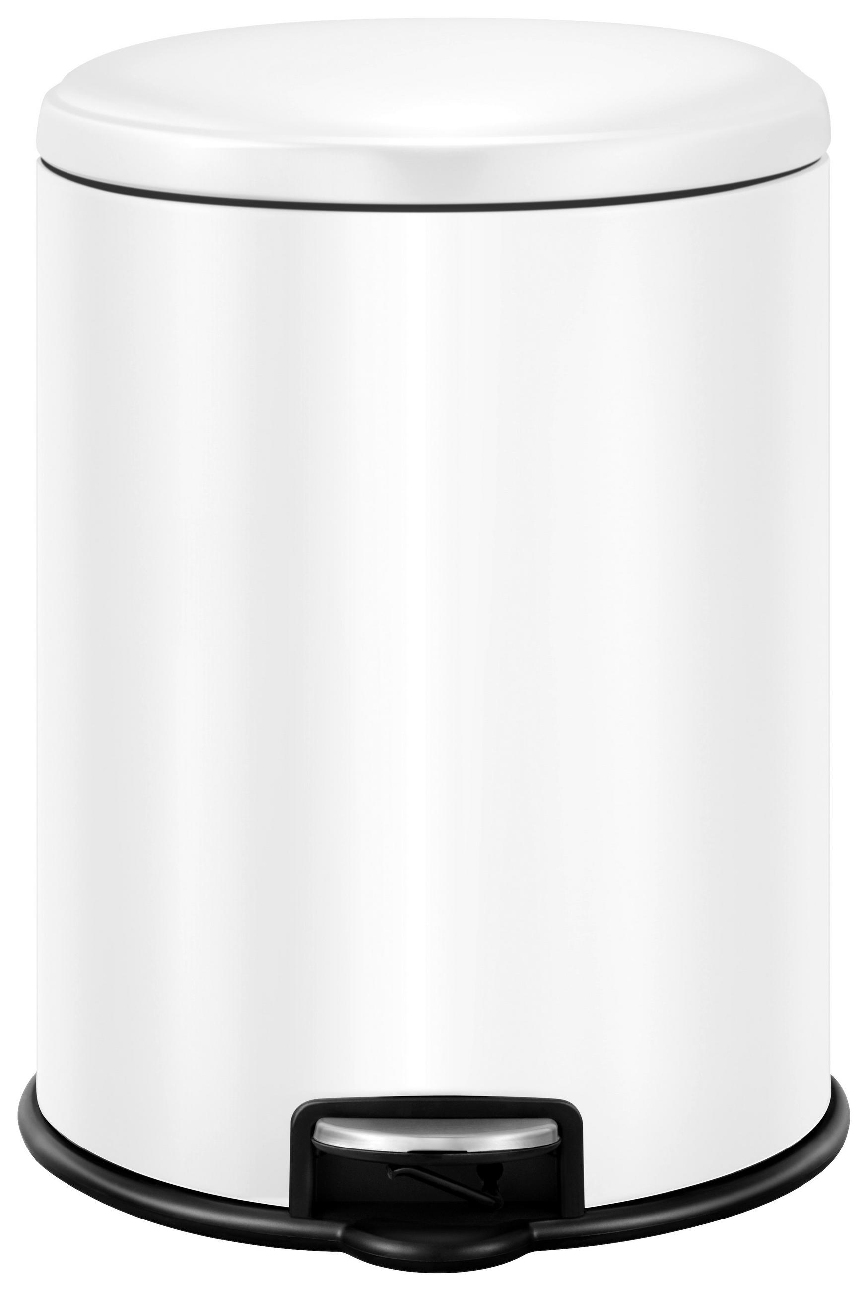 ABFALLSAMMLER 3 L  - Schwarz/Weiß, Basics, Kunststoff/Metall (17,8/25,4/22,9cm) - Fackelmann