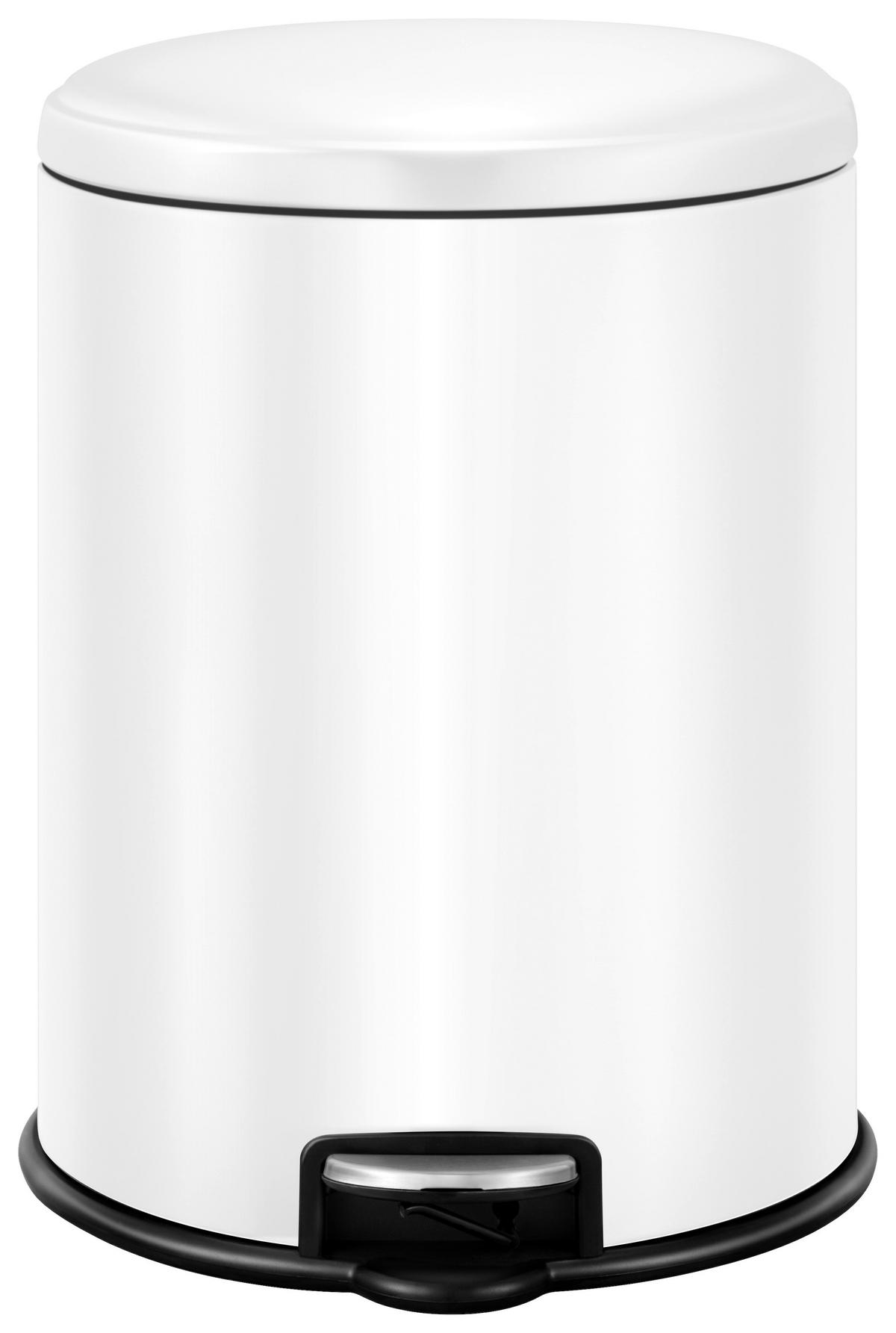 ABFALLSAMMLER 3 L  - Schwarz/Weiß, Basics, Kunststoff/Metall (17,8/25,4/22,9cm) - Fackelmann