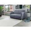 SCHLAFSOFA Chenille Hellblau  - Chromfarben/Hellblau, Basics, Kunststoff/Textil (159/88/87cm) - Livetastic