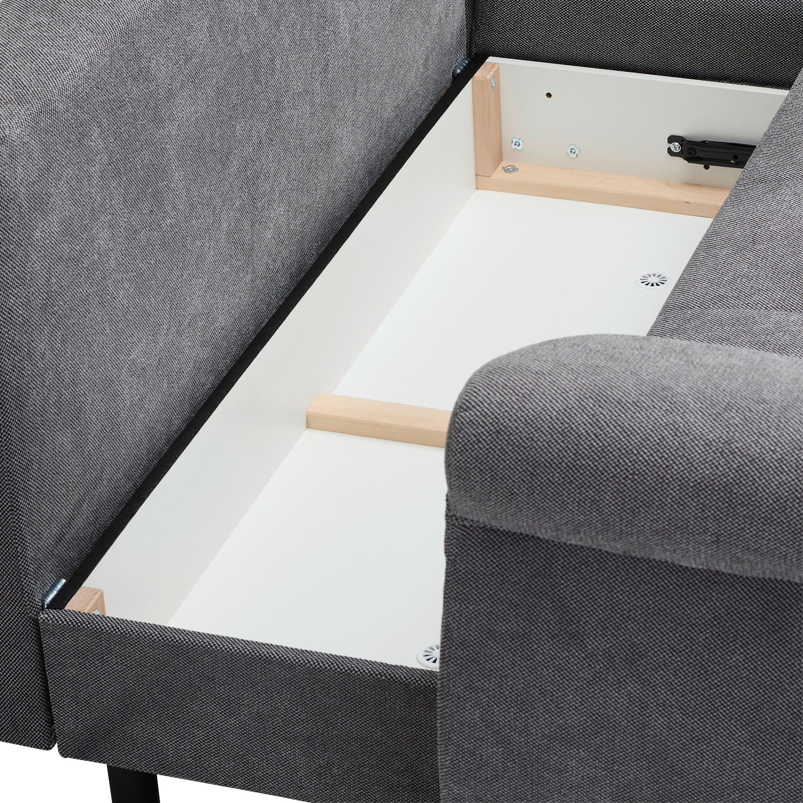 Thumbnail - Xora Ecksofa, Grau, Textil, 3-Sitzer, Füllung: Schaumstoffflocken,Silikon, Schaumstoffflocken,Silikon, Schaumstoffflocke...