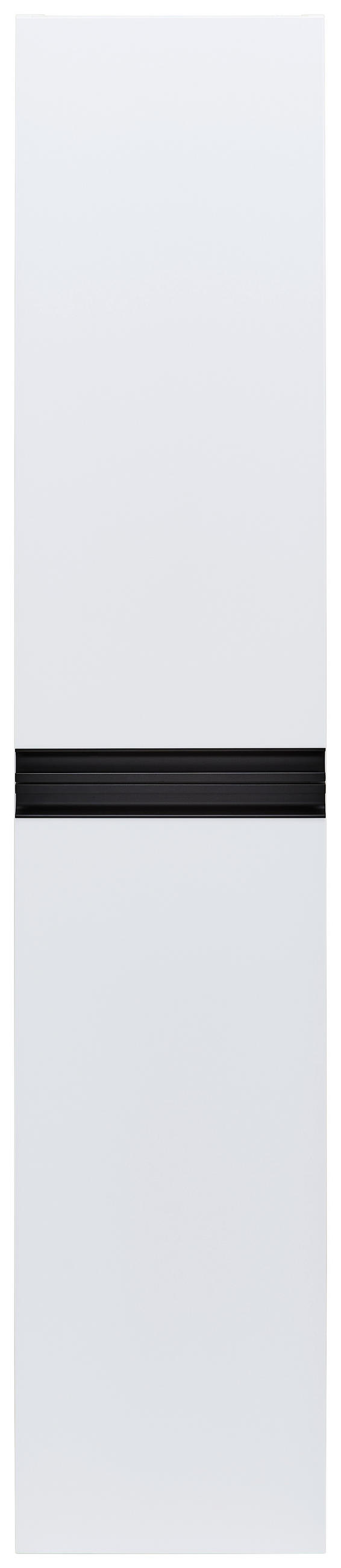 HOCHSCHRANK 41/180/41 cm  - Schwarz/Weiß, MODERN, Holzwerkstoff/Metall (41/180/41cm) - MID.YOU