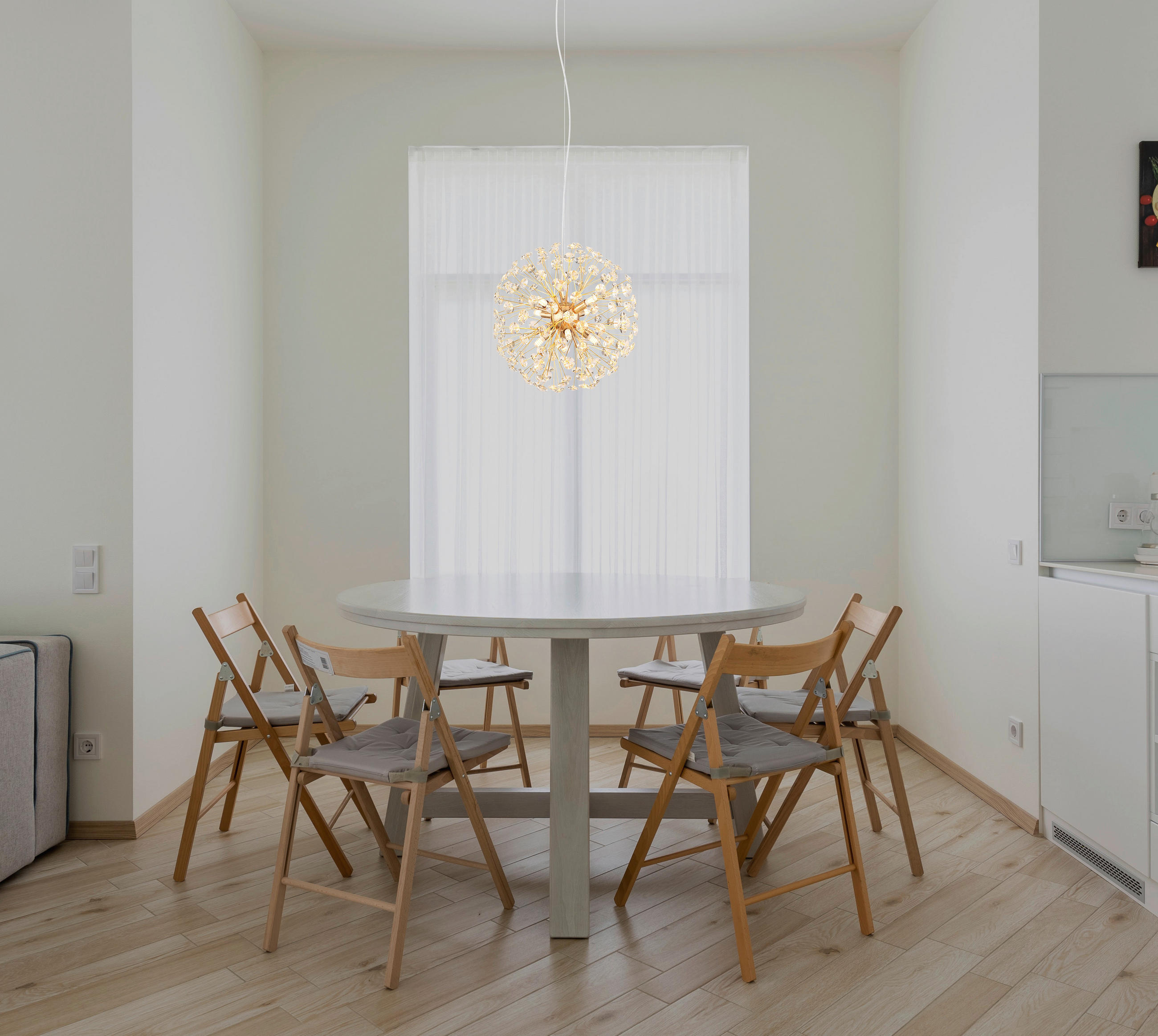 KRISTALL-HÄNGELEUCHTE 40/150 cm   - Klar/Transparent, LIFESTYLE, Glas/Kunststoff (40/150cm) - Globo