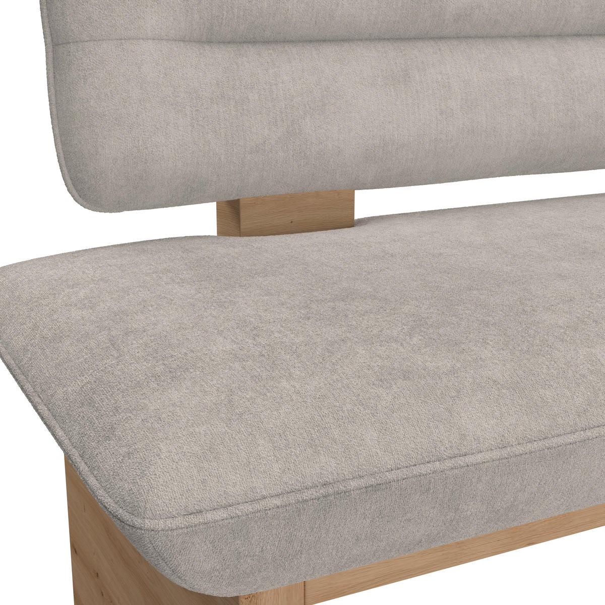 SITZBANK 120/87/67 cm Webstoff Beige  - Eichefarben/Beige, KONVENTIONELL, Textil (120/87/67cm) - James Wood