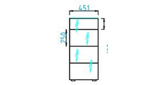 KOMMODE , 45/99,7/42 cm, 4 Schublade(n)  - Kaschmir/Schwarz, Design, Glas/Holzwerkstoff (45/99,7/42cm) - Novel