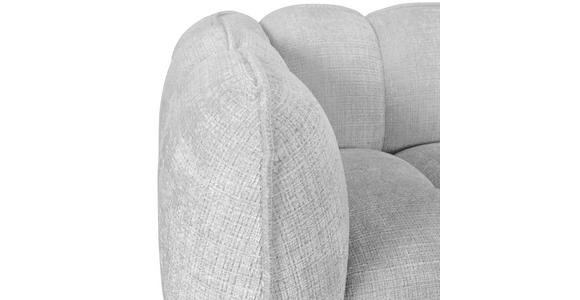 BIGSOFA in Chenille Hellgrau - Hellgrau/Schwarz, KONVENTIONELL, Kunststoff/Textil (217/74/100cm) - Carryhome