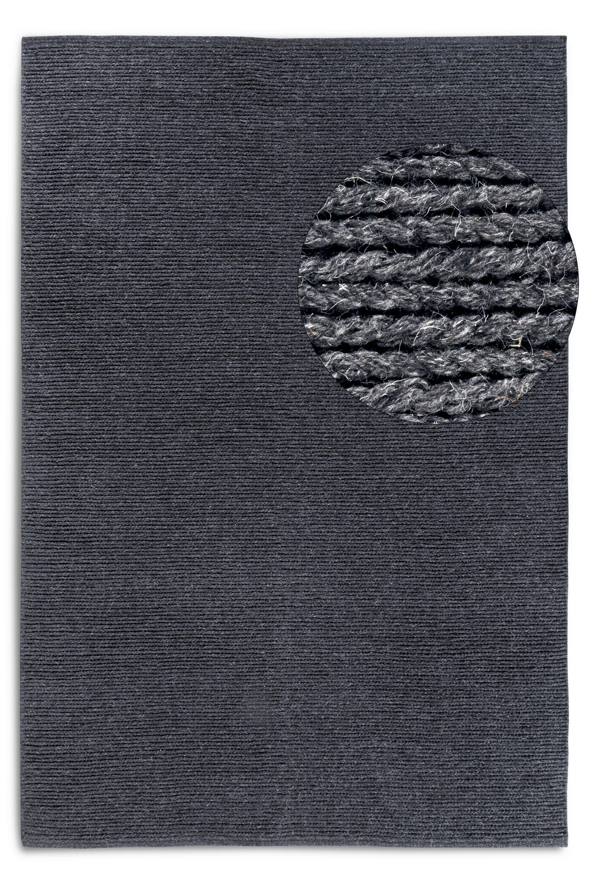 HANDWEBTEPPICH 60/90 cm Kollektion 1748 Anthrazit  - Anthrazit, Basics, Textil (60/90cm) - Villeroy & Boch