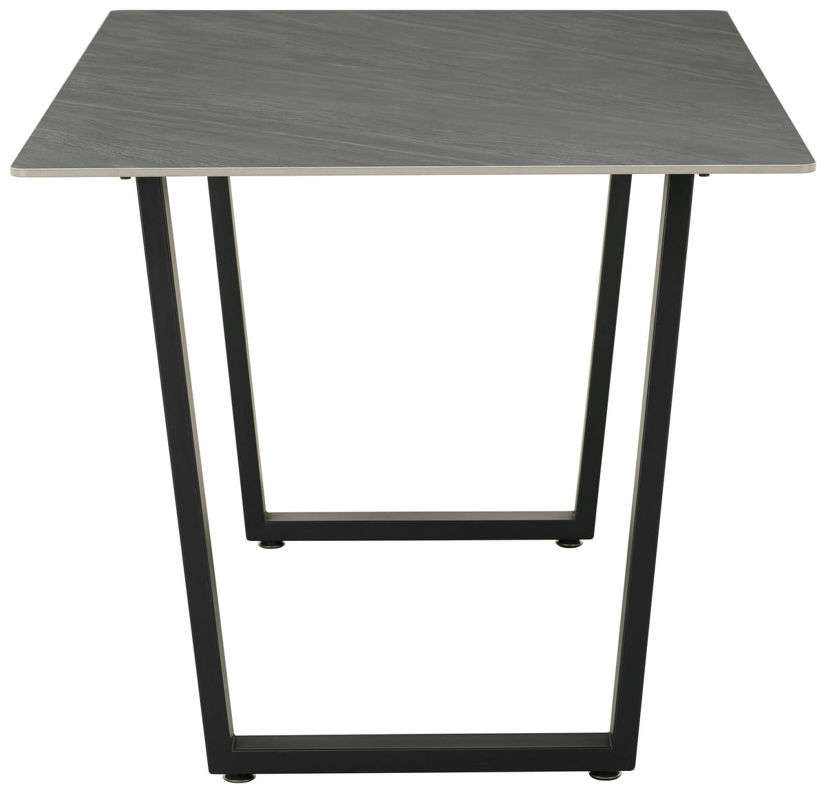 ESSTISCH rechteckig Anthrazit  - Anthrazit/Schwarz, KONVENTIONELL, Stein/Metall (140/90/76cm) - MID.YOU