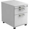 ROLLCONTAINER Weiß  - Chromfarben/Weiß, KONVENTIONELL, Holzwerkstoff/Kunststoff (42,8/59/58cm) - Venda