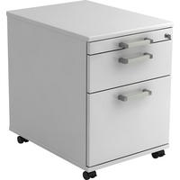 ROLLCONTAINER Weiß  - Chromfarben/Weiß, KONVENTIONELL, Holzwerkstoff/Kunststoff (42,8/59/58cm) - Venda