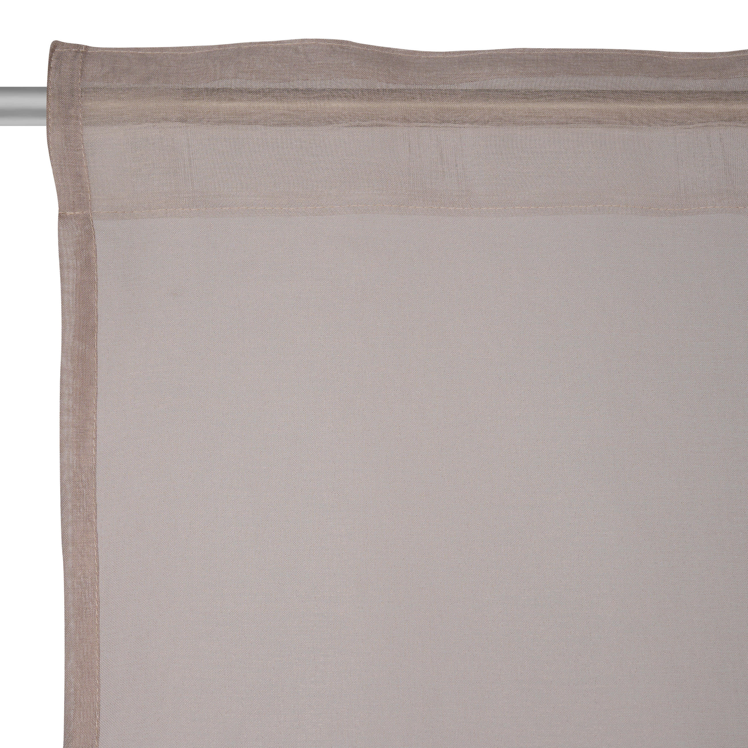 FERTIGVORHANG  transparent  140/245 cm   - Sandfarben, Basics, Textil (140/245cm) - Boxxx