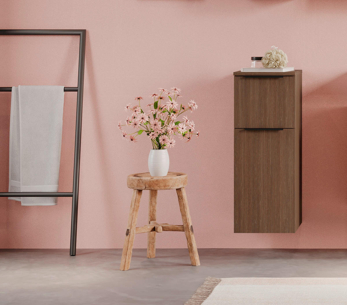 UNTERSCHRANK 30/79 /35 cm   - Dunkelbraun/Schwarz, Natur, Holzwerkstoff/Kunststoff (30/79 /35cm) - Held