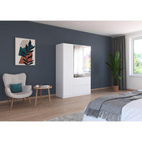 DREHTÜRENSCHRANK 136/197/54 cm 3-türig Weiß  - Weiß, MODERN, Holzwerkstoff (136/197/54cm) - Rauch Möbel