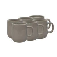 KAFFEEBECHERSET Colori Grigio 6-teilig  - Grau, Trend, Keramik - Novel