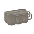 KAFFEEBECHERSET Colori Grigio 6-teilig  - Grau, Trend, Keramik - Novel