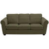 3-SITZER-SOFA Chenille Dunkelgrün  - Dunkelgrün/Schwarz, KONVENTIONELL, Kunststoff/Textil (226/88/86cm) - Carryhome