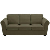 3-SITZER-SOFA Chenille Dunkelgrün  - Dunkelgrün/Schwarz, KONVENTIONELL, Kunststoff/Textil (226/88/86cm) - Carryhome