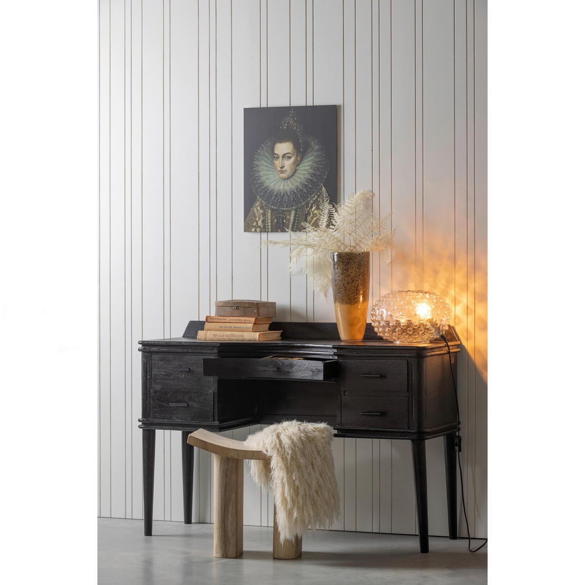 HOCKER in Holz Naturfarben  - Naturfarben, Design, Holz (50/45/25cm) - Livetastic