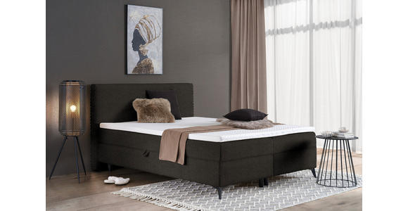 BOXBETT 140/200 cm in Mokka - Schwarz/Mokka, Design, Holz/Holzwerkstoff (140/200cm) - Xora