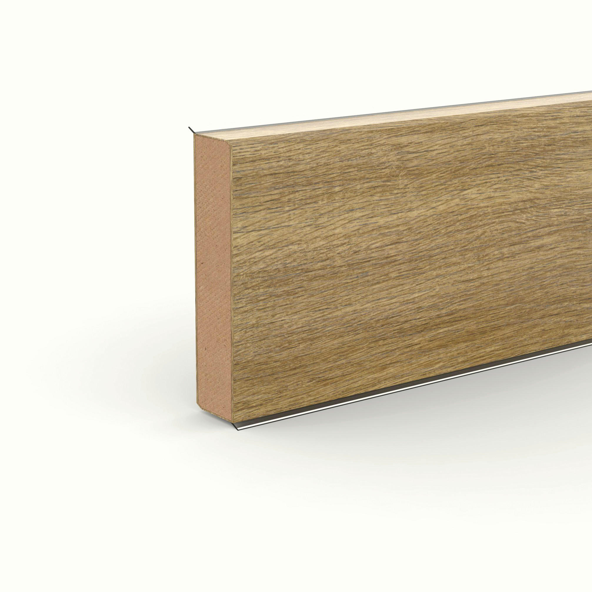 SOCKELLEISTE Eichefarben  - Eichefarben, Basics, Holzwerkstoff (250/1.3/6cm)