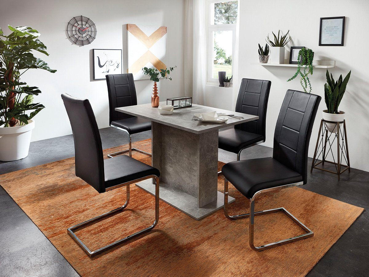 ESSTISCH 110/70/78 cm Grau rechteckig  - Grau, KONVENTIONELL (110/70/78cm) - MID.YOU