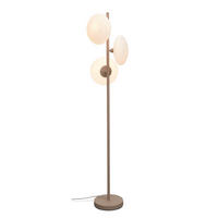 STEHLEUCHTE 32/32/161 cm    - Sandfarben/Weiß, Trend, Glas (32/32/161cm) - It's about Romi